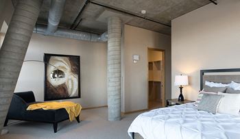 Exposed concrete ceilings, columns, and floors*